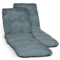 ROLLLIEGENAUFLAGE Flair RL 190x60x8cm Taubenblau (2tlg) - Blaugrau, Textil (60/190cm) - Beautissu 