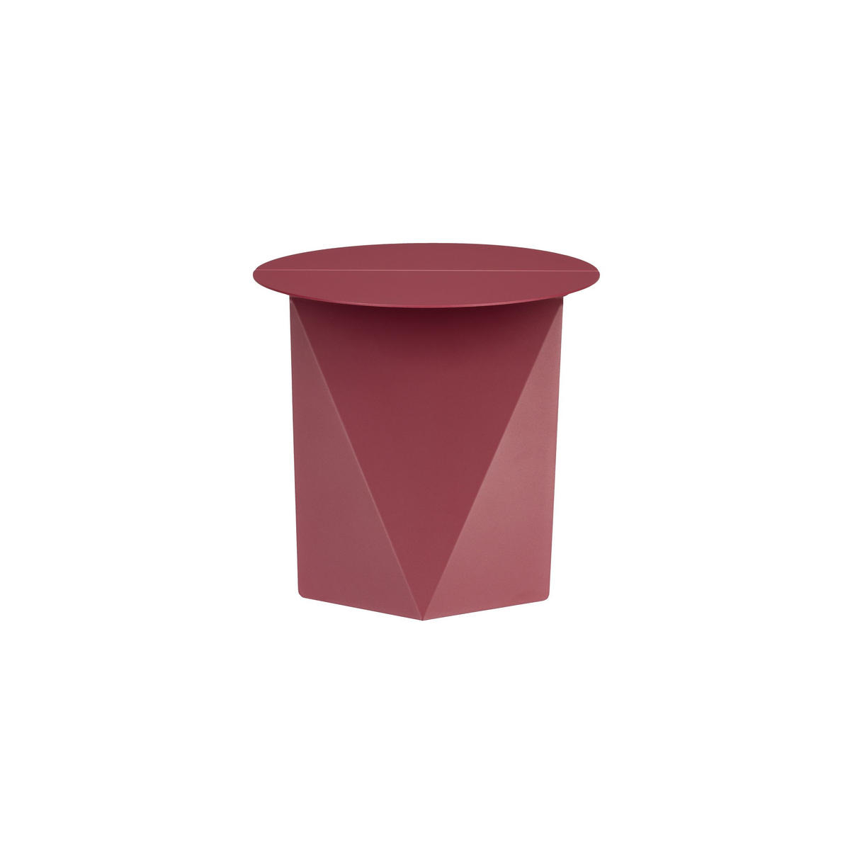 BEISTELLTISCH Foldy Rot - Rot, Metall (45/45.8/40.5cm) - Zuiver