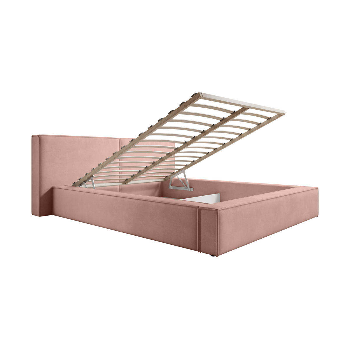 POLSTERBETT Doppelbett Lopra Betkasten 200x200 Schmutziges Rosa - Altrosa, Holz/Textil (200/200cm) - Fedve