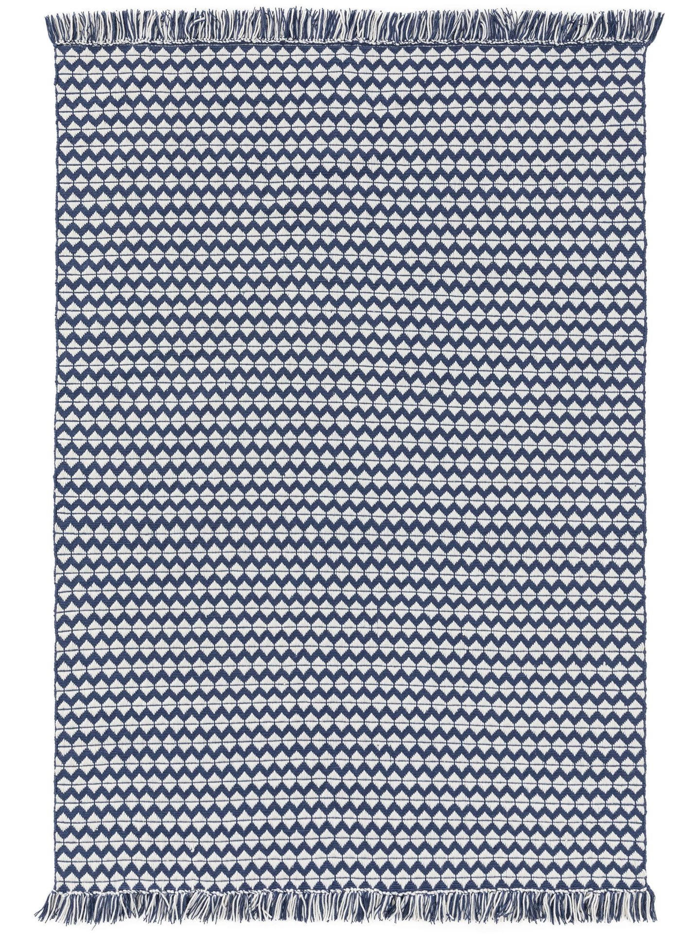 TEPPICH aus recyceltem Material Morty Dunkelblau 200x300 cm - Blau, Textil (200/1cm) - KUNSTLOFT