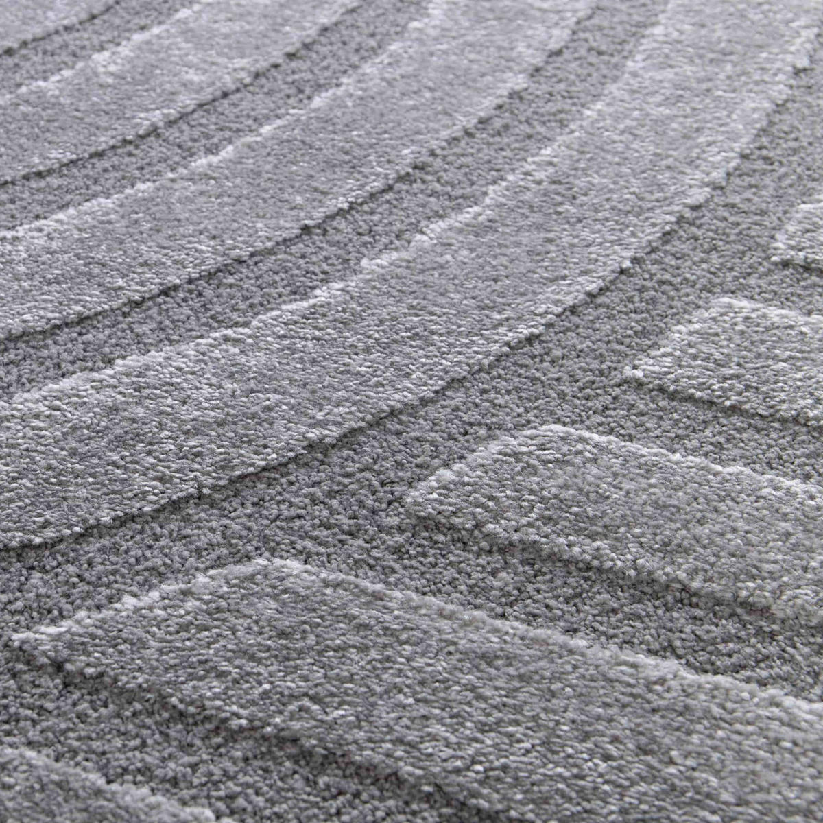 TEPPICH, Grau - Grau, Textil (160/230cm) - Oviala