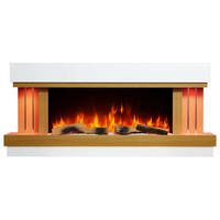 ELEKTROKAMIN Sogne AF52 – 3D-Flammeneffekt, Heizfunktion, WLAN - Weiß, Glas/Holzwerkstoff (132/58/21cm) - ArtiFlame