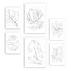 POSTER Set Mit 6 Fairer Fiore In Blume Zusammenfassung Ästhetische Dekorative Gemälde Für Ihr Wohnzimmer, Schlafzimmer, Zuhause A3 & A4 Rahmenlos - Klar, Papier (29/3cm) - Nacnic