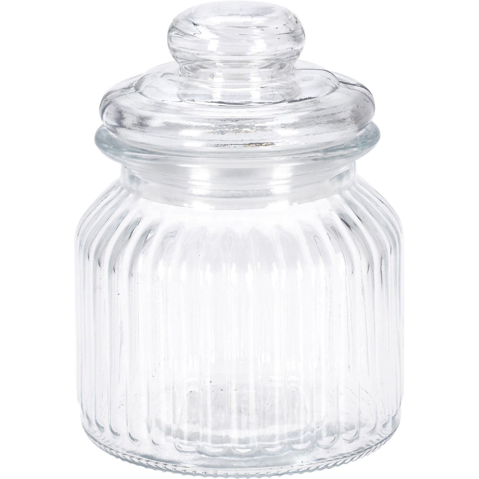 GLAS mit dicht schließendem Deckel 500 ml 10/10/14 cm - Transparent, Glas (10/14/10cm) - Excellent Houseware