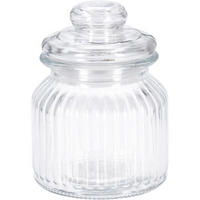 GLAS mit dicht schließendem Deckel 500 ml 10/10/14 cm - Transparent, Glas (10/14/10cm) - Excellent Houseware