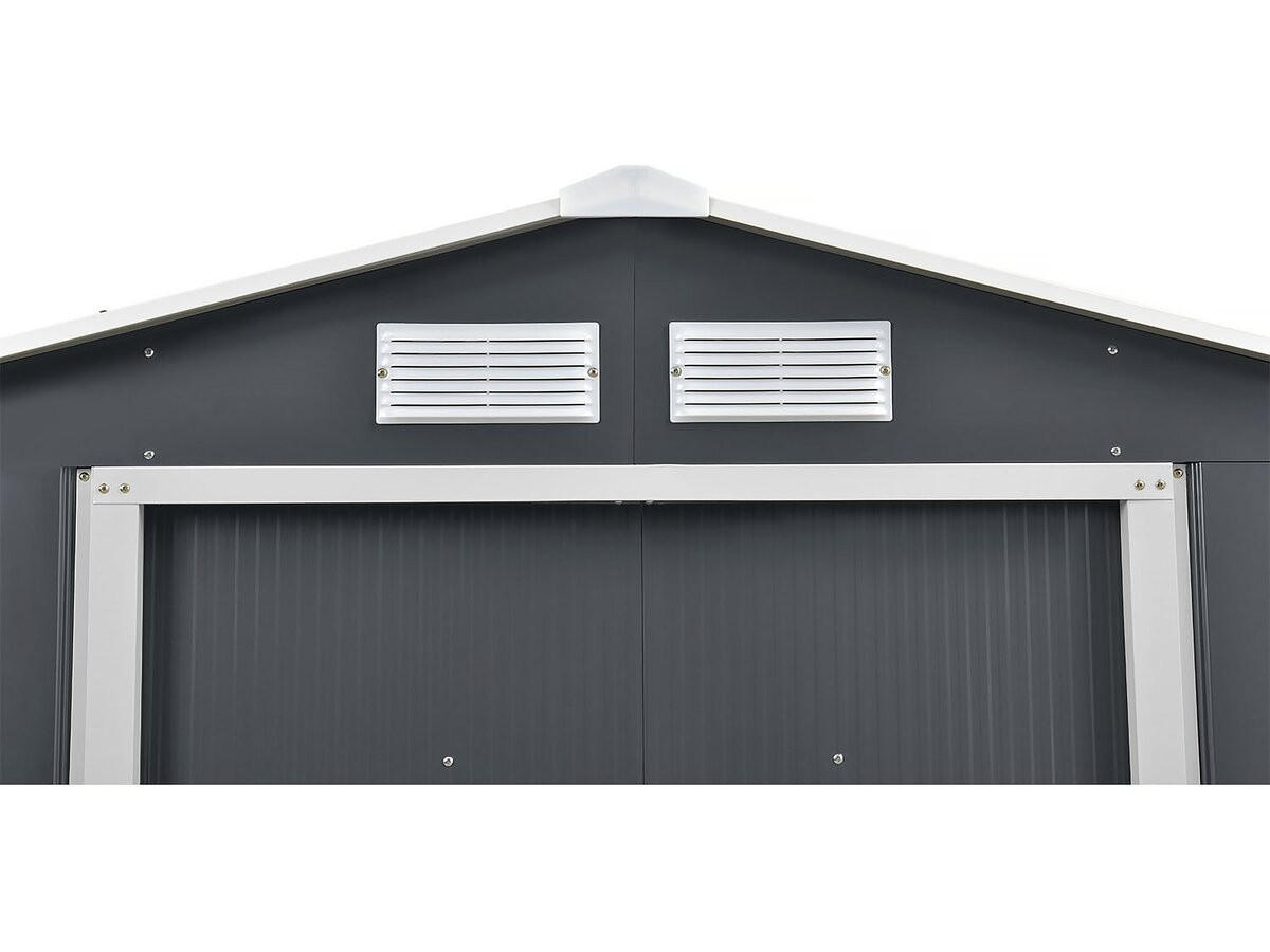Habitat Garten Metall-Gartenhaus Grau 203x185x117 cm
