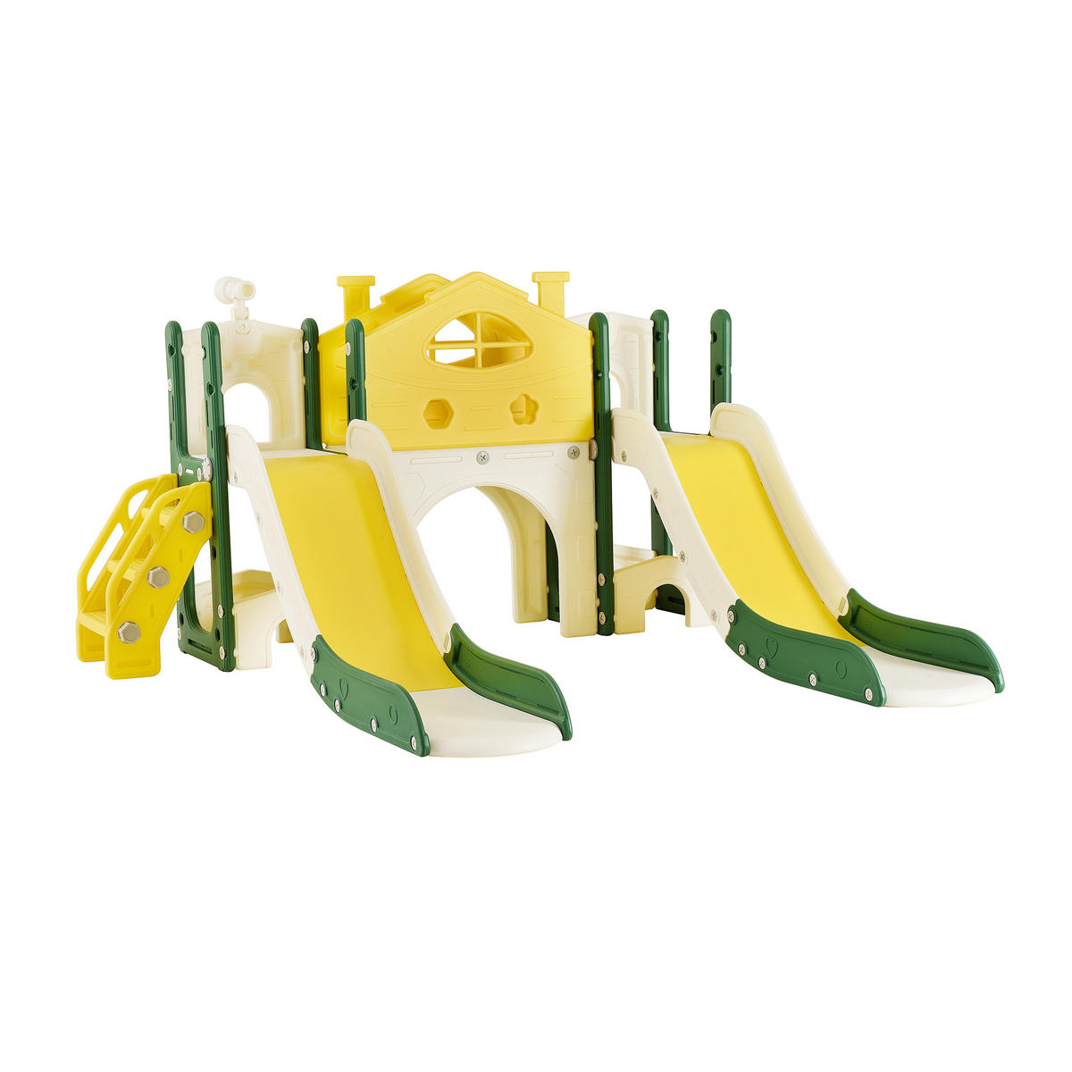 KINDERRUTSCHE 7 in 1, Gelb/Grün - Grün, Kunststoff (203/166cm)