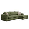 ECKSOFA OTTO 4-Sitzer, grün - Grün, Holzwerkstoff/Textil (279/159cm) - Courtois Laville