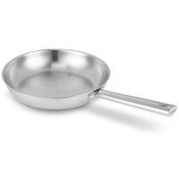 BRATPFANNE Cicla Edelstahl Ø 20 cm – geeignet für alle Wärmequellen – ohne Antihaftbeschichtung - Silberfarben, Metall (1/21/7cm)