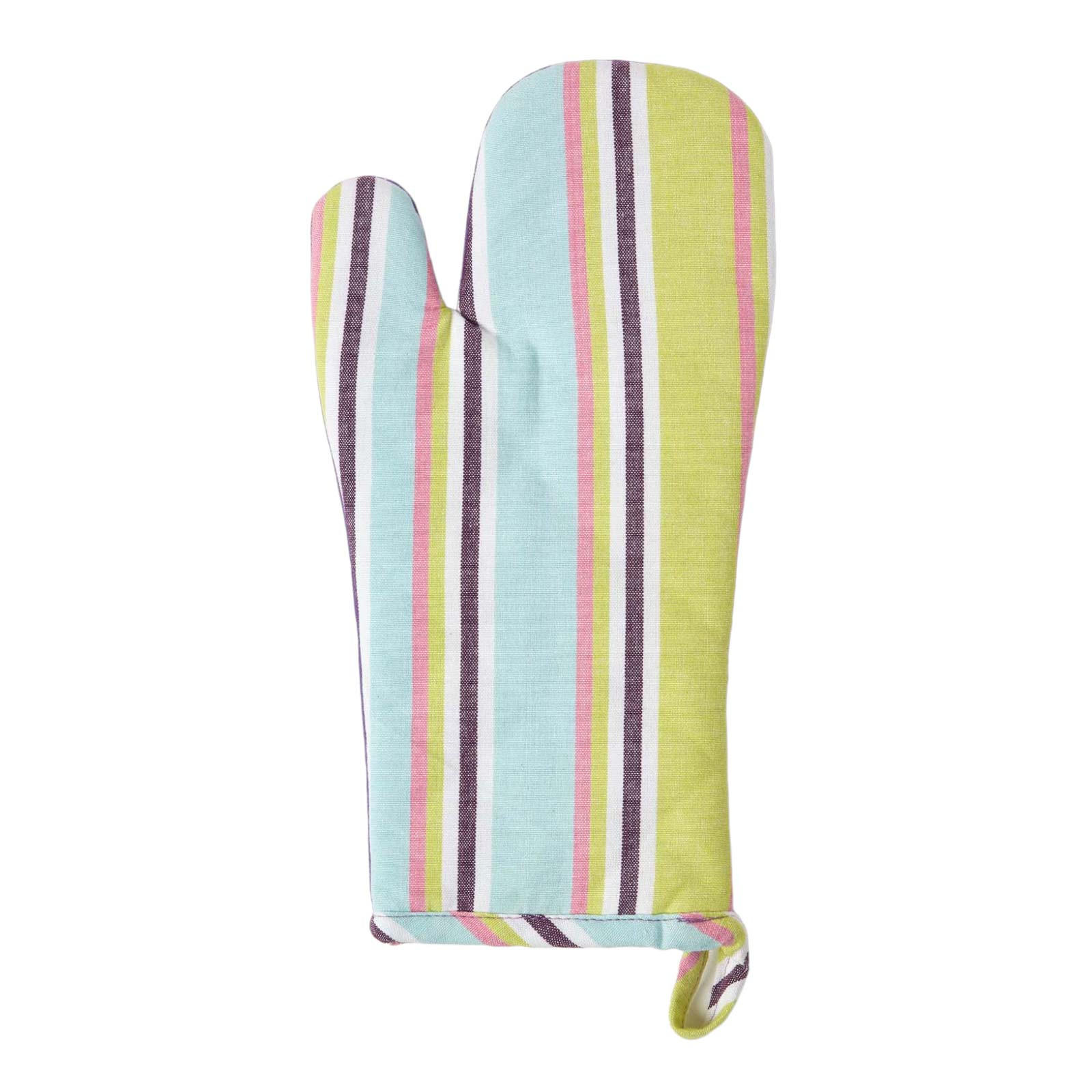 OFENHANDSCHUH Osaka 18/32 cm, Baumwolle wattiert - Lila, Textil (18/32cm) - Homescapes