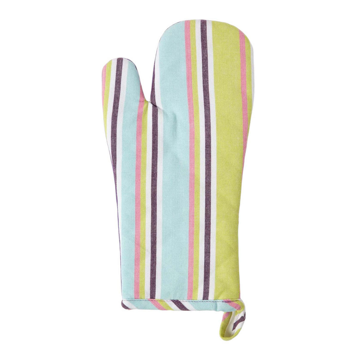 OFENHANDSCHUH Osaka 18/32 cm, Baumwolle wattiert - Lila, Textil (18/32cm) - Homescapes