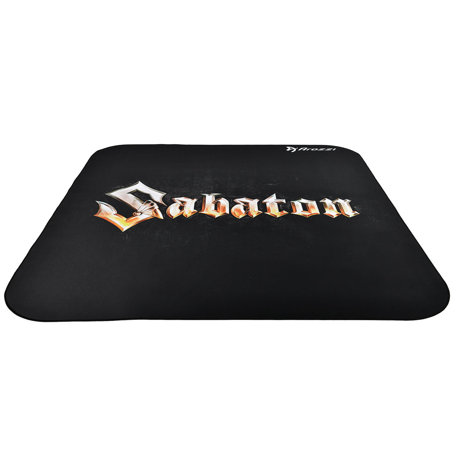 BODENSCHUTZMATTE Zona Quadrat 116 cm Sabaton Edition - Schwarz, Textil (116/116cm) - Arozzi