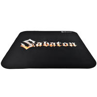 BODENSCHUTZMATTE Zona Quadrat 116 cm Sabaton Edition - Schwarz, Textil (116/116cm) - Arozzi