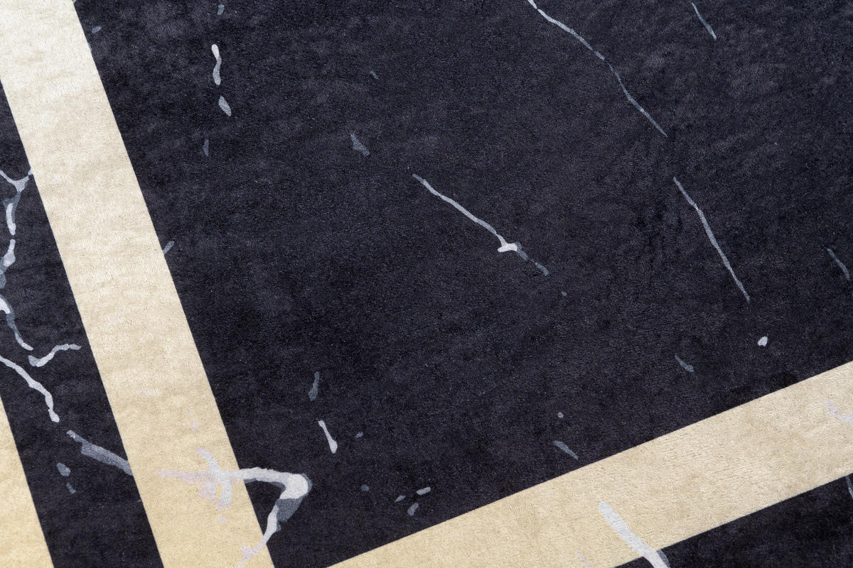 TEPPICH TOSCANA Schwarz 160/230 cm - Schwarz, Textil (160/230cm) - Tapiso