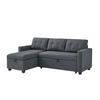 SOFA L FORM Campina Grau 226 x 163 cm mit Schlaffunktion - Grau, Holz (226/163cm) - VitaliSpa