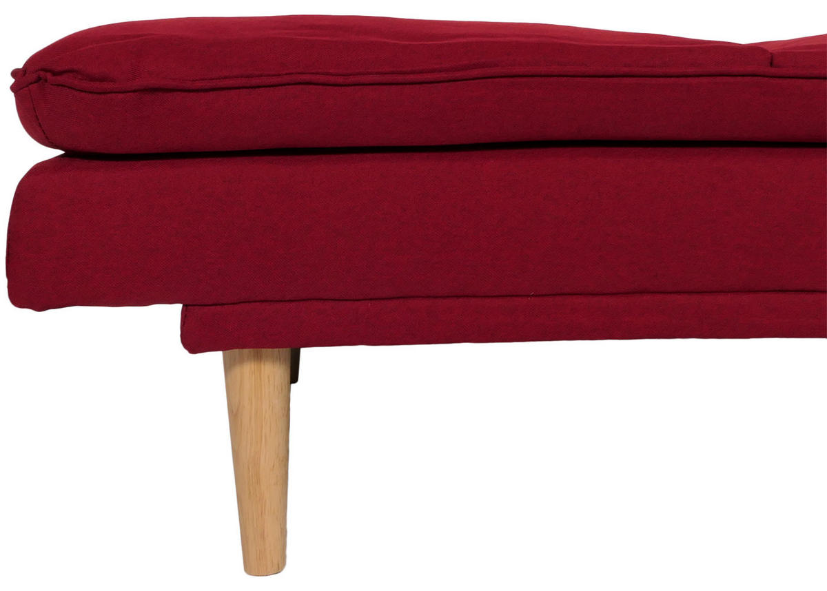 SCHLAFSOFA Bordeaux - Bordeaux, Textil (180/90/110cm) - MCW
