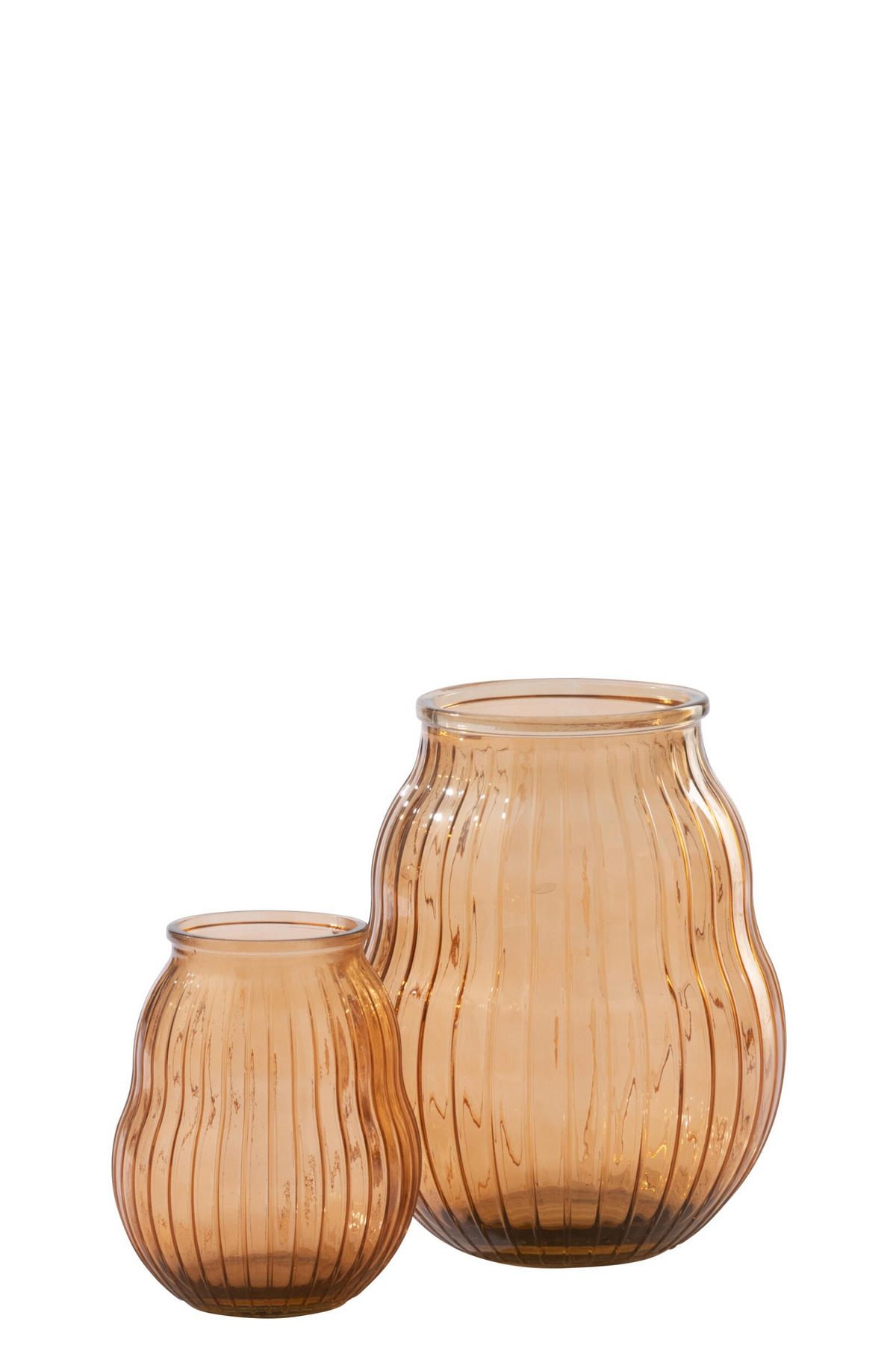 WINDLICHT GESTREIFT - Orange, Glas (29/35.5cm) - J-Line