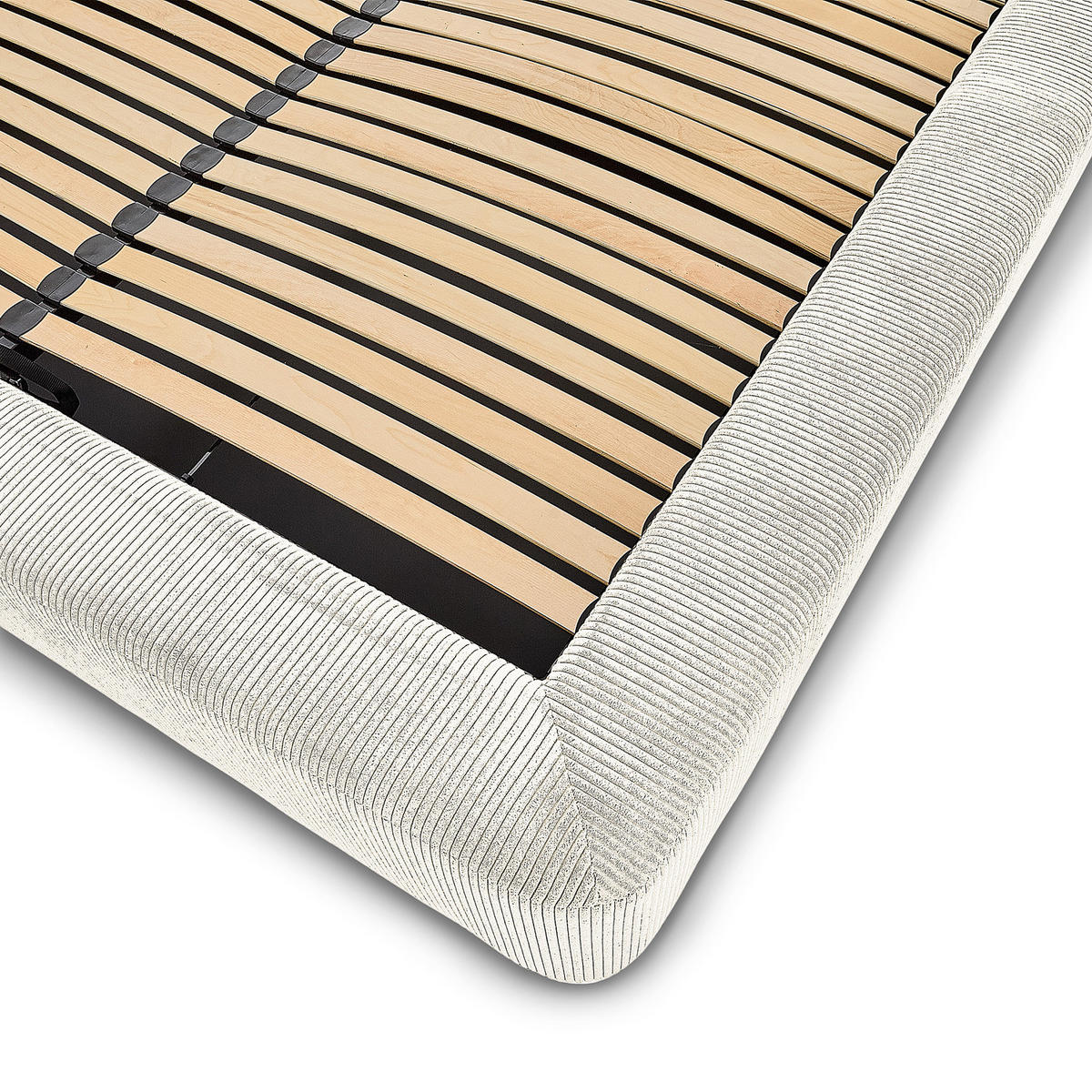 POLSTERBETT - Weiß, Textil (140/200cm) - home24