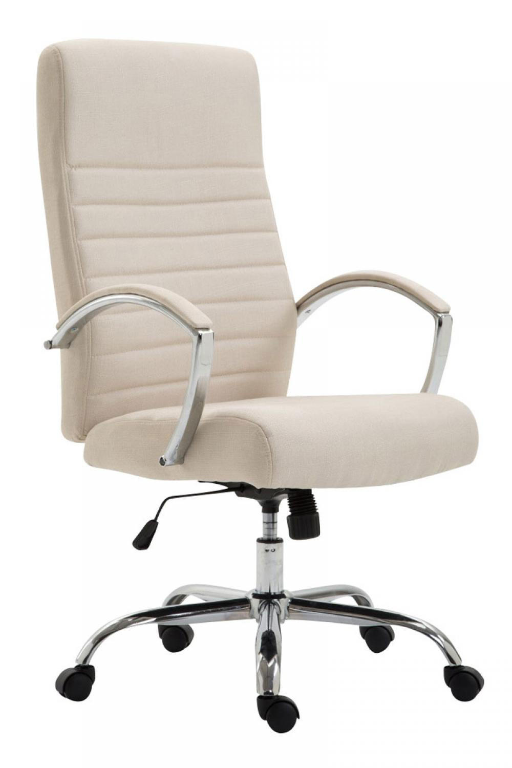 CHEFSESSEL Stoff Creme - Creme, Textil/Metall (60/110/68cm) - CLP