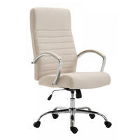 CHEFSESSEL Stoff Creme - Creme, Textil/Metall (60/110/68cm) - CLP