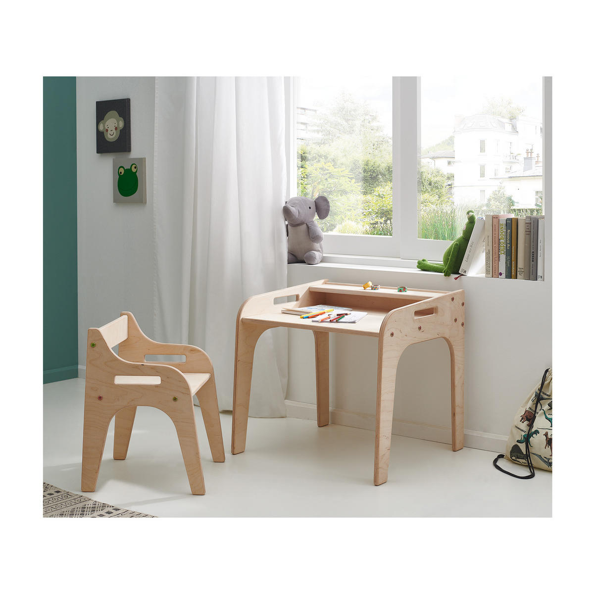 SITZGRUPPE Nina - Birkefarben, Holz (61/56/54cm) - arthur berndt