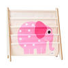 BÜCHERREGAL Motiv: Elefant - Rosa, Textil (63/60/26cm) - 3Sprouts