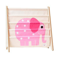 BÜCHERREGAL Motiv: Elefant - Rosa, Textil (63/60/26cm) - 3Sprouts