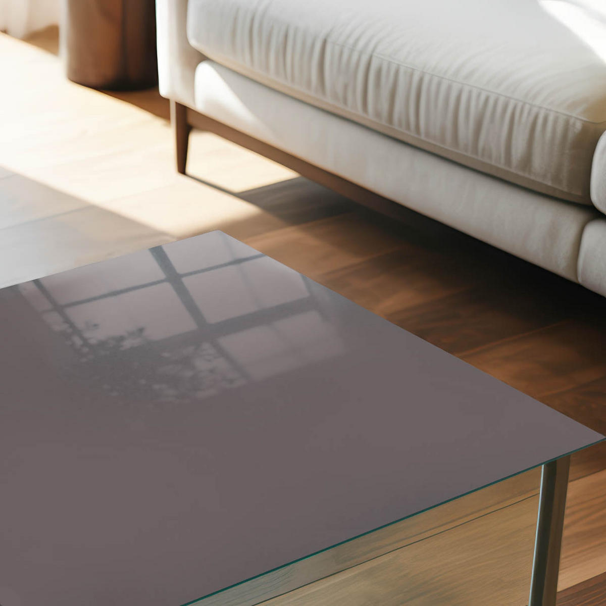 GLASPLATTE 80x60 cm – Verblasstes Braun - Dunkelblau, Glas (0.4/80/60cm) - ArtPrintCave