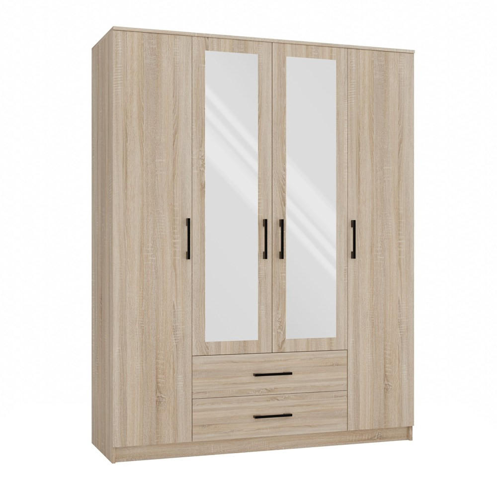 KLEIDERSCHRANK Sonoma 160/205/52 - Sonoma Eiche, Holzwerkstoff (160/205/52cm) - RAUMHIRSCH FURNITURE