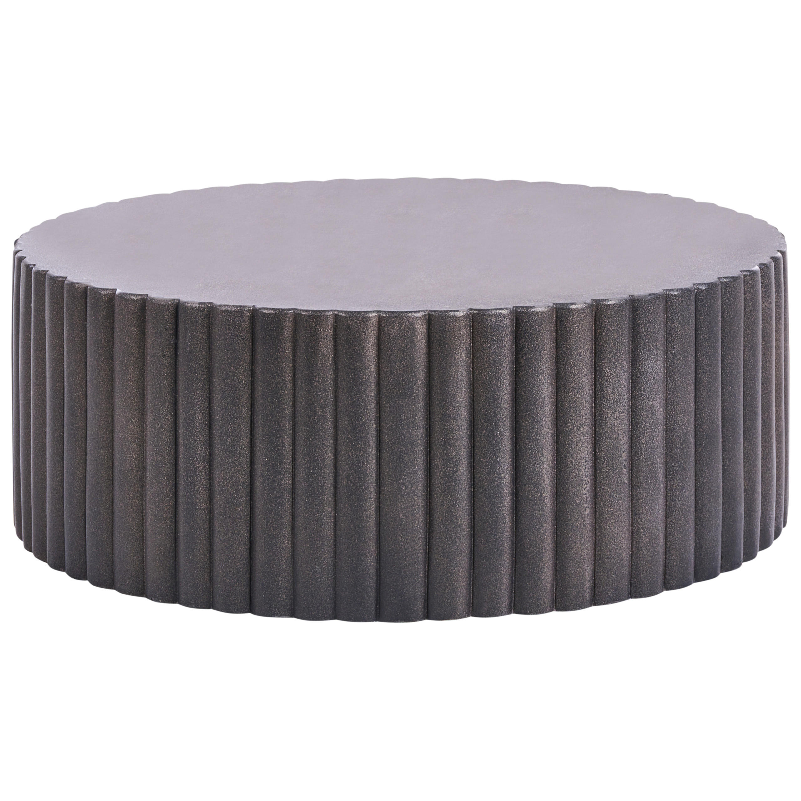 COUCHTISCH 117/117 cm Schwarz Pozza - Schwarz, Keramik (117/117/42cm) - Beliani