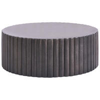 COUCHTISCH 117/117 cm Schwarz Pozza - Schwarz, Keramik (117/117/42cm) - Beliani