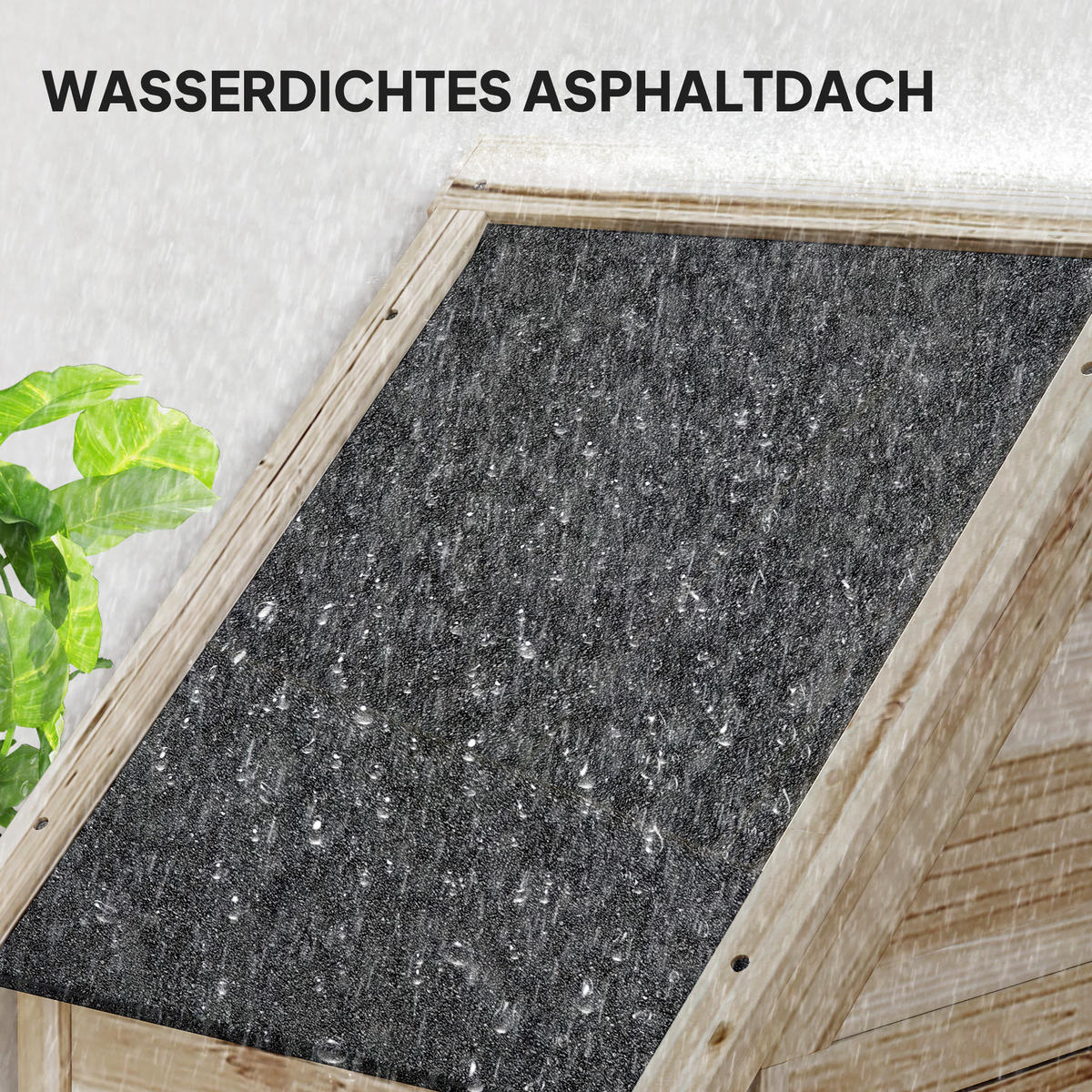 GARTENSCHUPPEN DE-09234 Hellbraun - Naturfarben, Holz (49/170/80cm) - ComfortXL