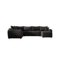 WOHNLANDSCHAFT MOLISA U PLUS Itaka 27 Links mit Schlaffunktion - Dunkelgrau, Textil (303/82/208cm) - Bedante