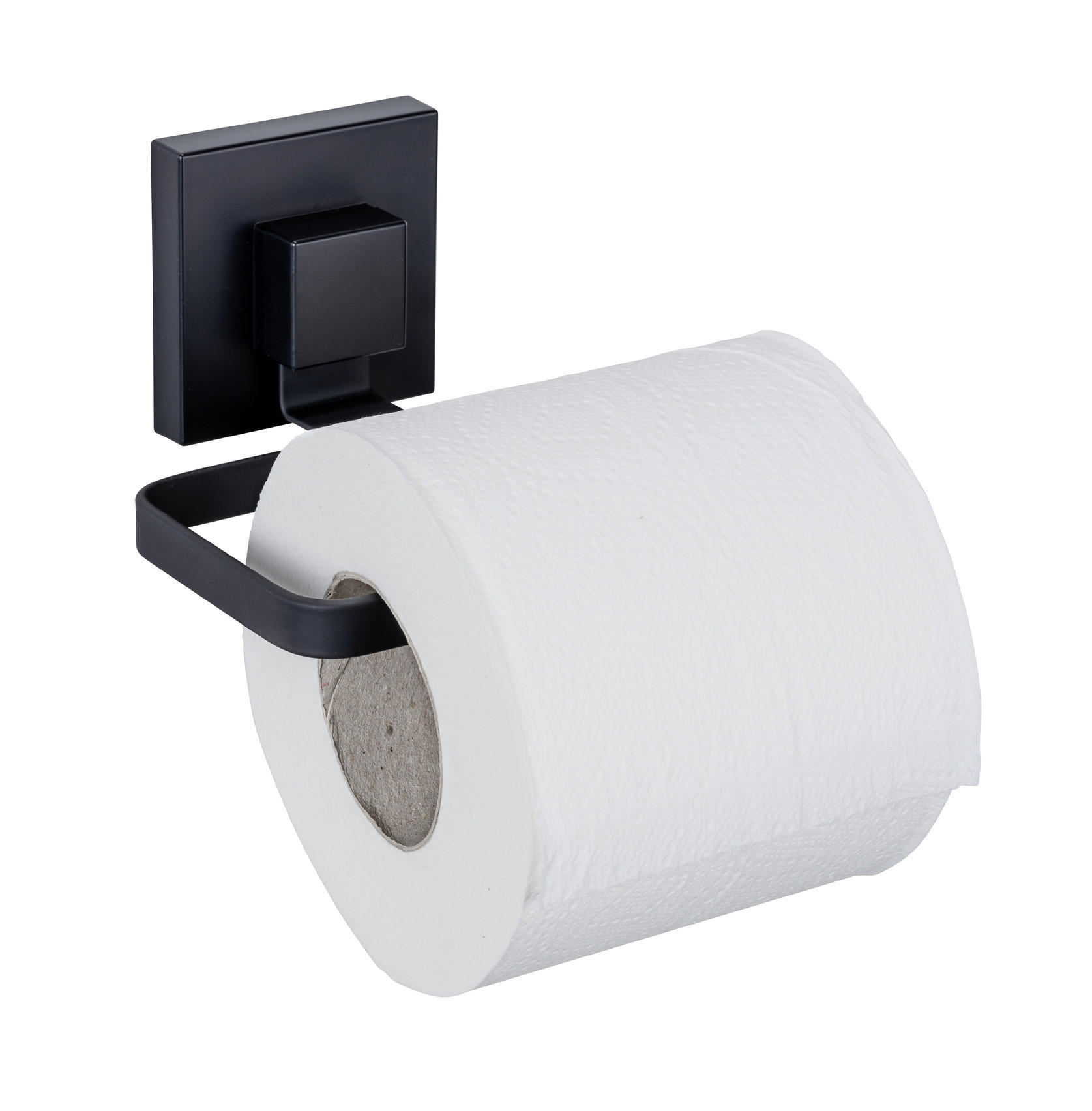 Wenko Toilettenpapierhalter Schwarz 6x11x14 cm