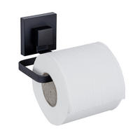 TOILETTENPAPIERHALTER Montage ohne Bohren Quadro 14/6/11 cm - Schwarz, Metall (6/11/14cm) - Wenko