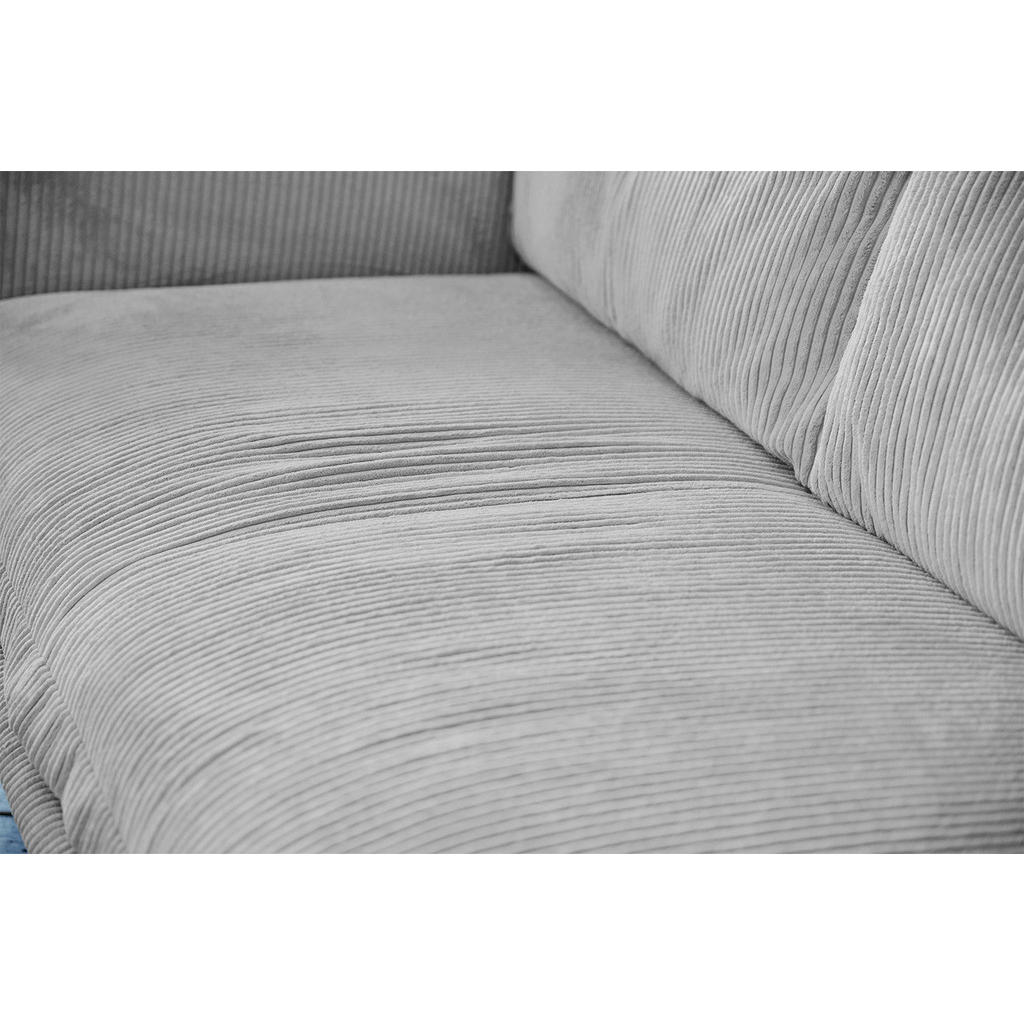 Thumbnail - Kawola Ecksofa, Hellgrau, Textil, 3-Sitzer, Füllung: Schaumstoff, Ottomane rechts, L-Form, 294x184 cm, Wohnzimmer, Sofas...