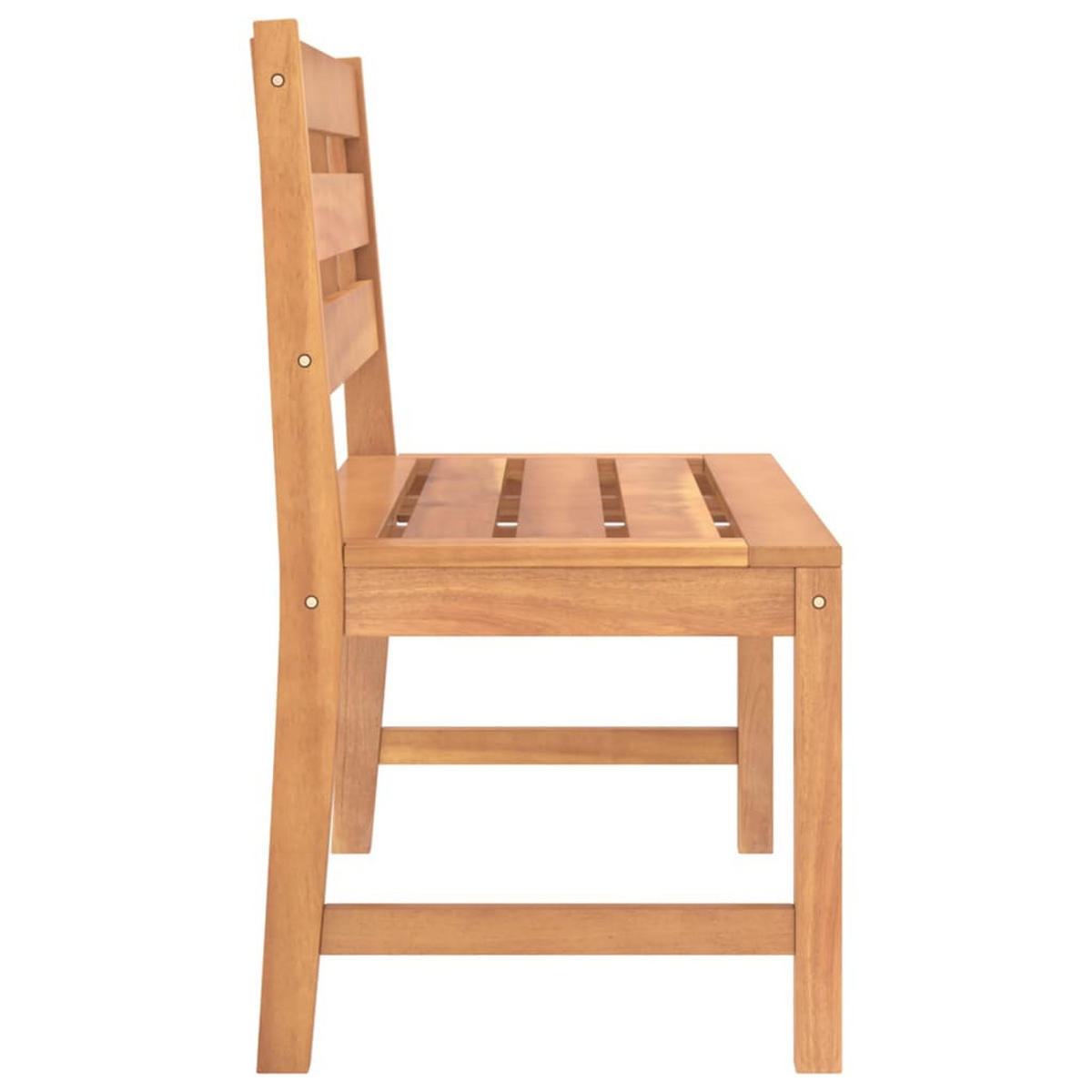 GARTENBANK 114 Cm Massivholz Teak - Braun, Holz (114/90/59cm) - vidaXL