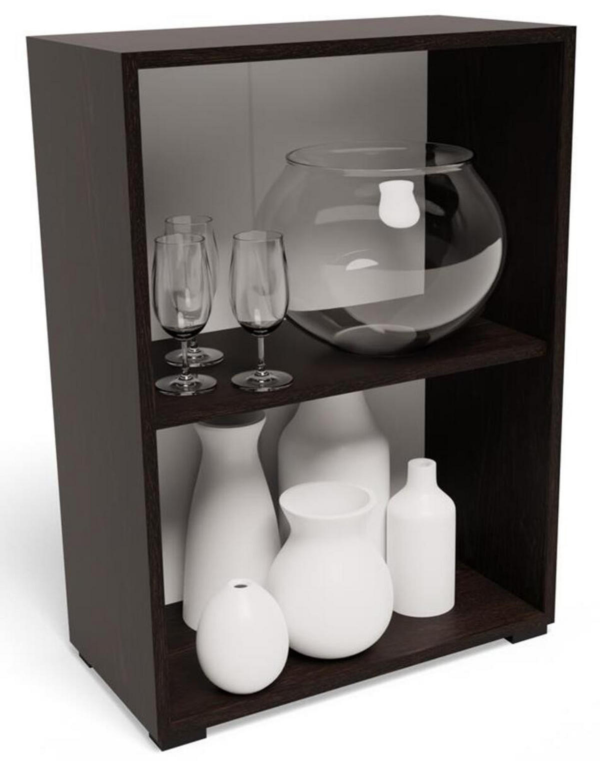 BÜCHERREGAL 80 EX3 Wenge 60/30/80 cm - Wengefarben, Holzwerkstoff (60/80/30cm) - Matkam Möbel