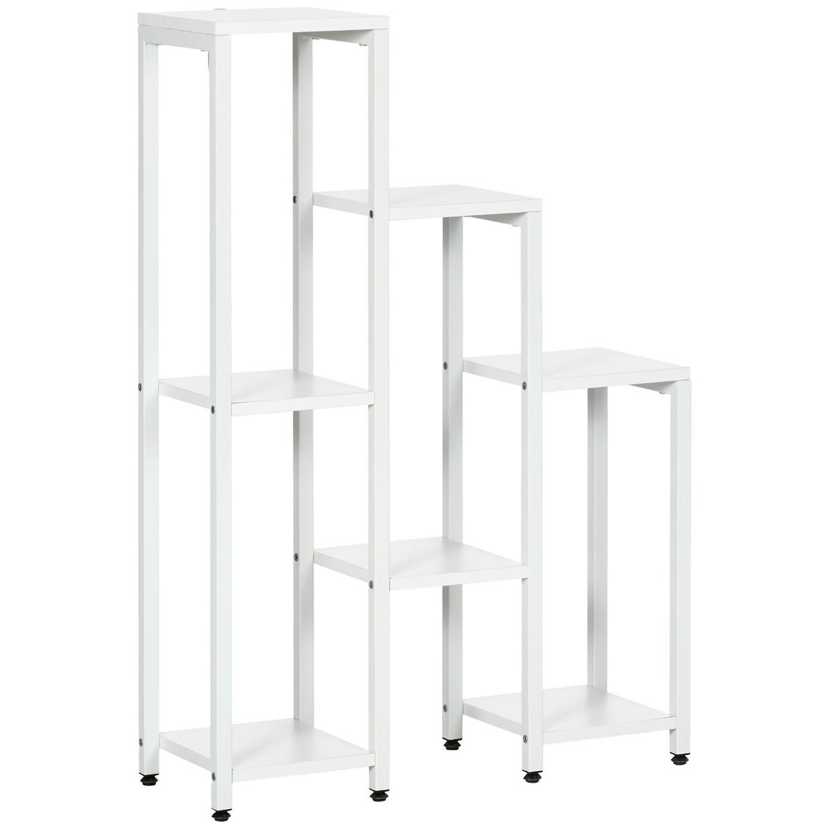 BLUMENSTÄNDER MDF Stahl Weiß - Weiß, Kunststoff (23/94.5/65cm) - Outsunny