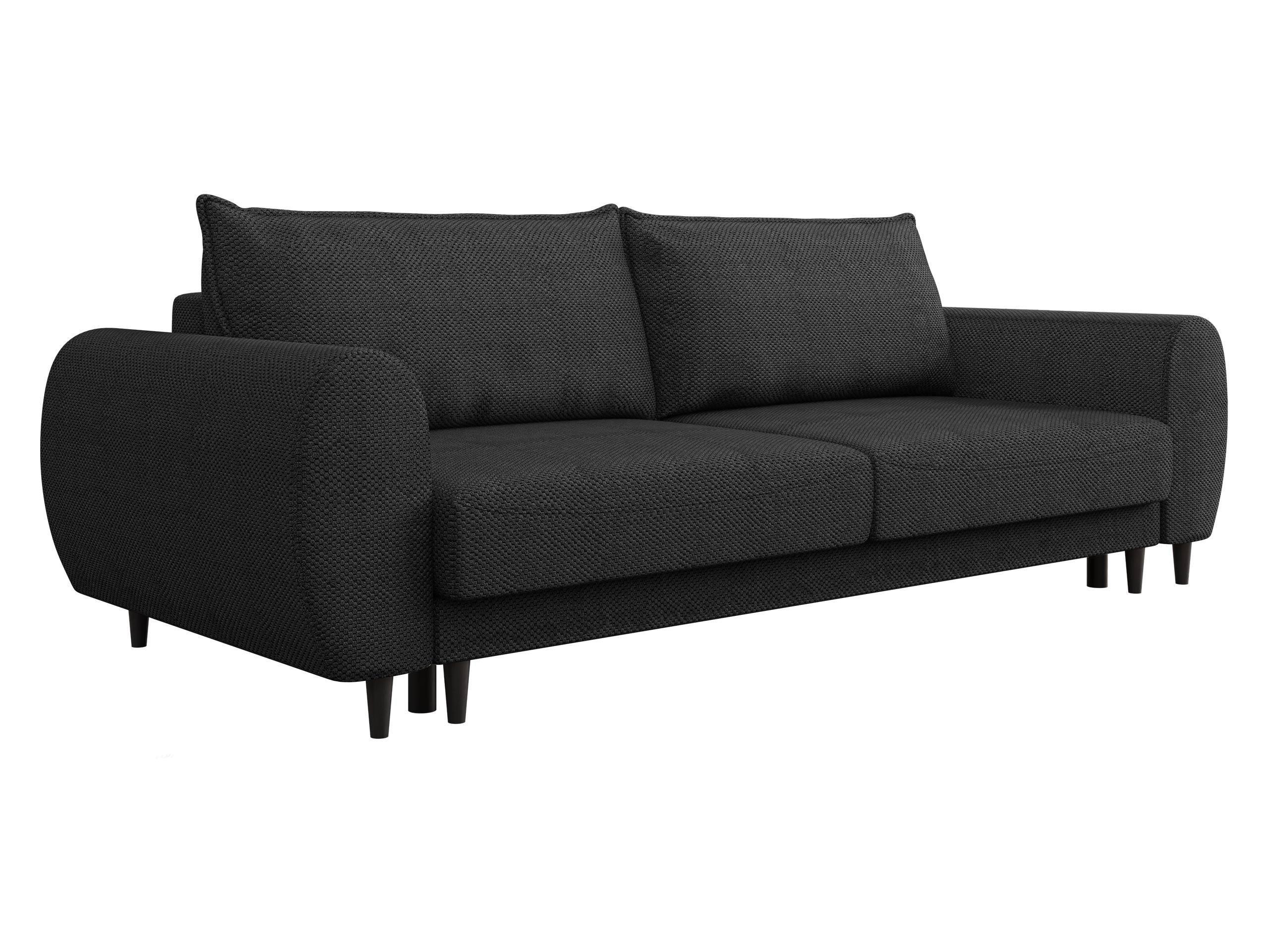 SCHLAFSOFA Sonia - Anthrazit/Schwarz, Holz/Textil (251/76/95cm) - MIRJAN24