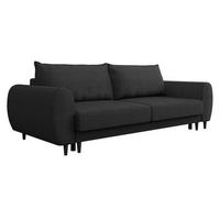 SCHLAFSOFA Sonia - Anthrazit/Schwarz, Holz/Textil (251/76/95cm) - MIRJAN24