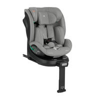 KINDERSITZ i-Twist i-Size hellgrau (40-150 cm) Gruppe 0+/1/2/3 Stützbein Isofix - Grau, Kunststoff (43/62/55cm) - Kikka boo