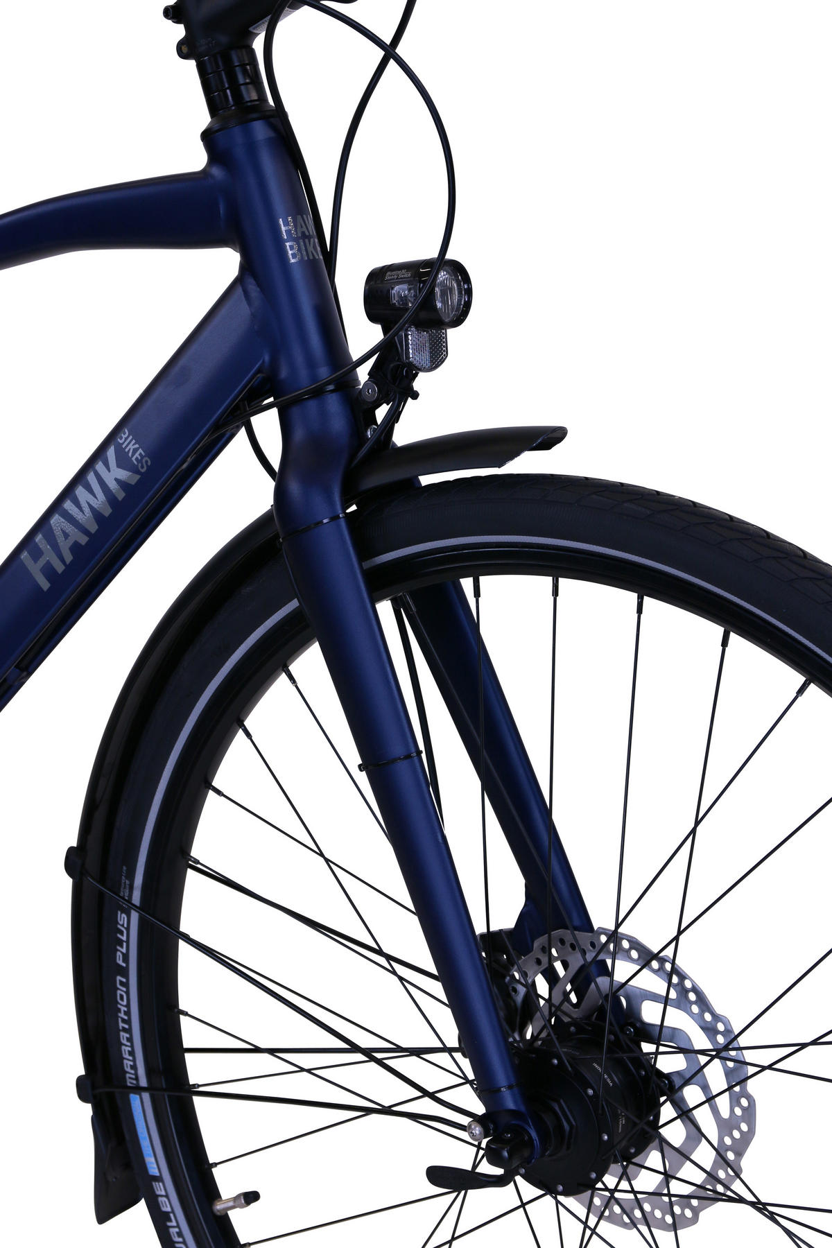 TREKKING Gent Super Deluxe Ocean Blue 8 Gang 28 Zoll Gr: 53cm & 58cm - Blau, Metall (53cm) - Hawk Bikes