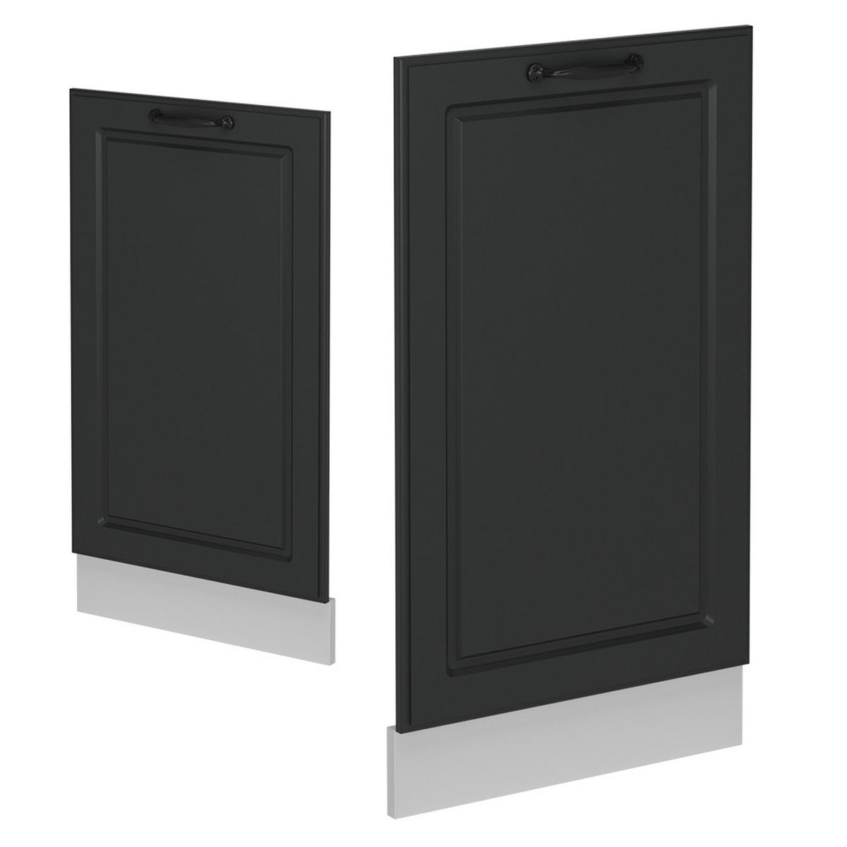 GESCHIRRSPÜLBLENDE R-Line Anthrazit Landhaus 45 cm ohne Arbeitsplatte - Anthrazit/Weiß, Holzwerkstoff (45/81.8/1.6cm) - Vicco