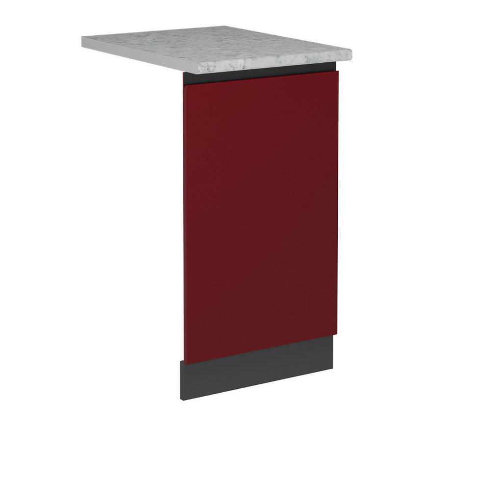 Vicco ČELNÍ PANEL MYČKY R-Line Červená 45 cm s pracovní deskou
