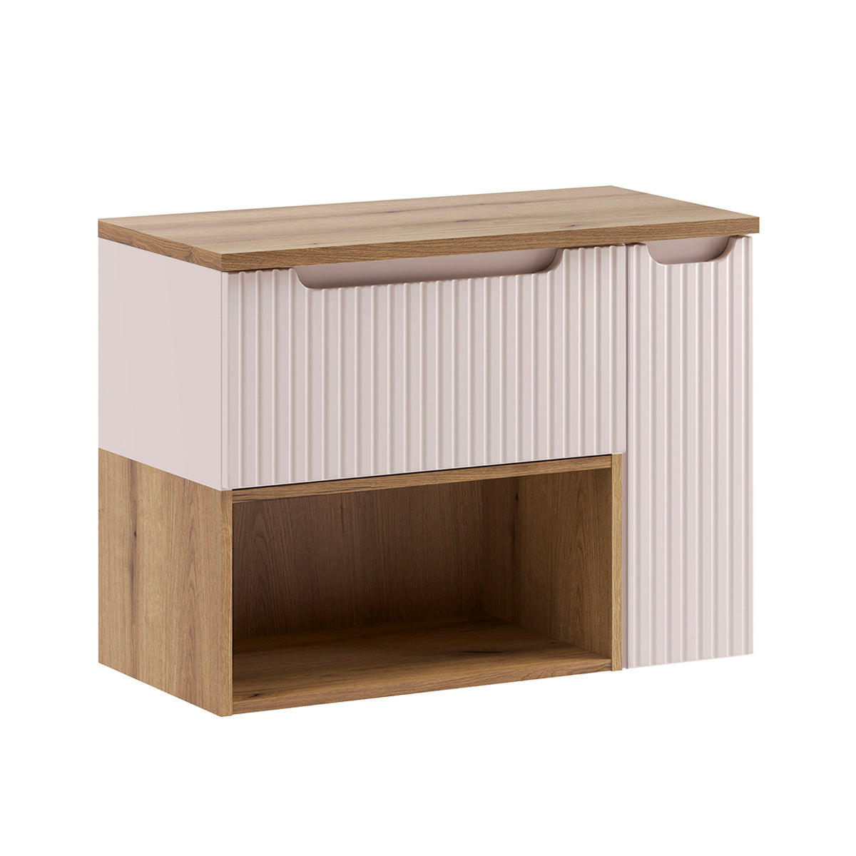 WASCHTISCHUNTERSCHRANK 80.4cm Riva Kaschmir - Beige, Holzwerkstoff (80.4/60/40cm) - Petits-meubles