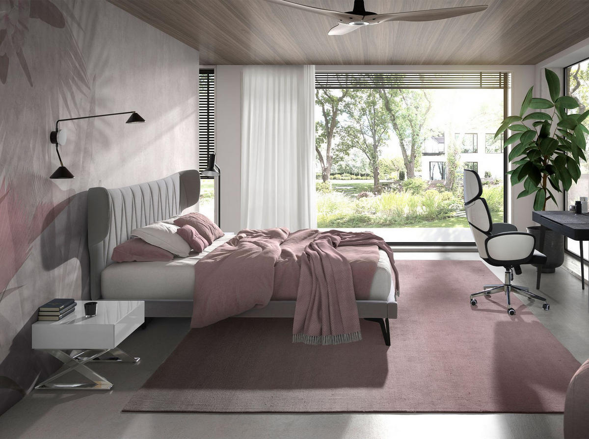 NACHTSCHRANK Nachttisch aus weißem Holz und verchromtem Stahl 50/48/38 cm - Edelstahlfarben/Weiß, Holz/Metall (50/38/48cm) - ANGEL CERDA