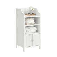 BADEZIMMERSCHRANK Weiß - Weiß, Holzwerkstoff (41/86/36cm) - SoBuy
