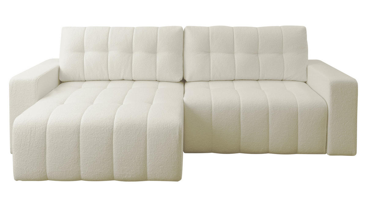 ECKSOFA Masone - Schwarz/Naturfarben, Holz/Kunststoff (245/143cm) - MIRJAN24