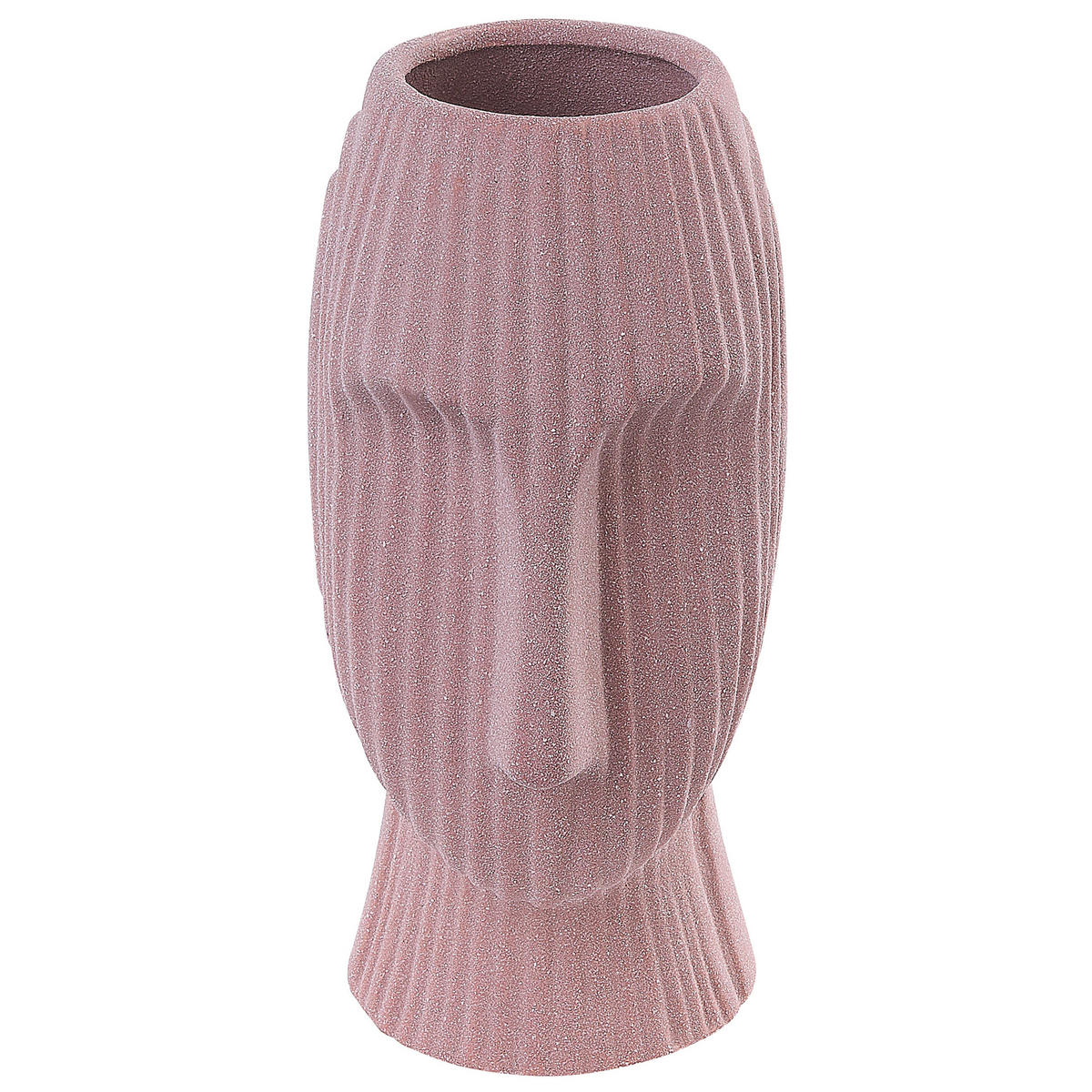 BLUMENVASE Steinzeug rosa Pallini - Rosa, Keramik (24cm) - Beliani